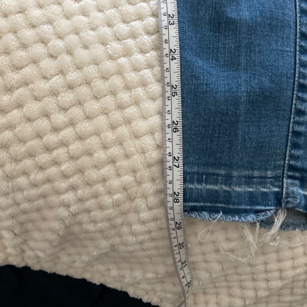 Hollister High Rise Super Skinny Distressed Jeans - Dark Wash - Size 5/27 - Picture 10 of 10
